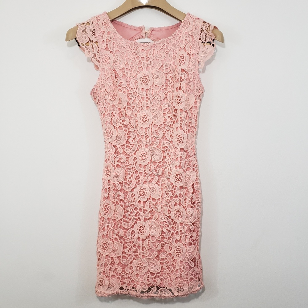 Crochet Dress | Mini Easter Pink Small